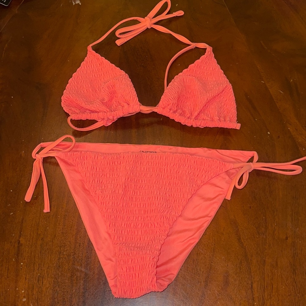 Calzedonia Cobry orange string bikini large